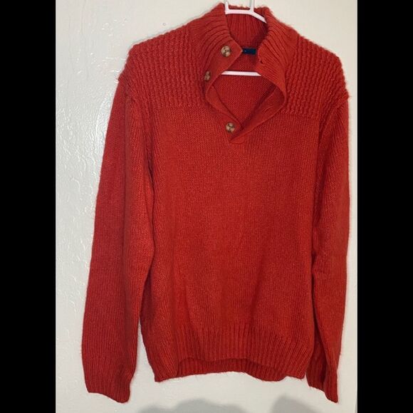 Perry Ellis Men’s Sweater Cozy Red Sz 2XL - Picture 5 of 7